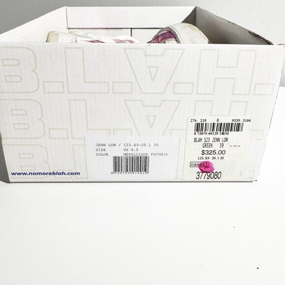 NWT BLAH Jenn Low Sneakers White and Pink Low-Top Sneakers size 9 - Picture 9 of 9